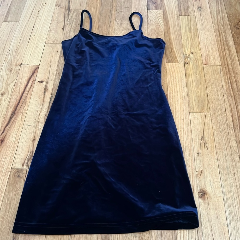 Mandee blue velvet dress small